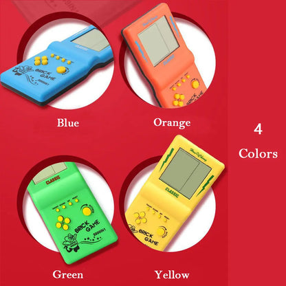 Reproductores de juegos portátiles Retro clásicos para consola Tetris, máquina de juegos de bolsillo nostálgica de pantalla grande para niños, juguetes rompecabezas para niños