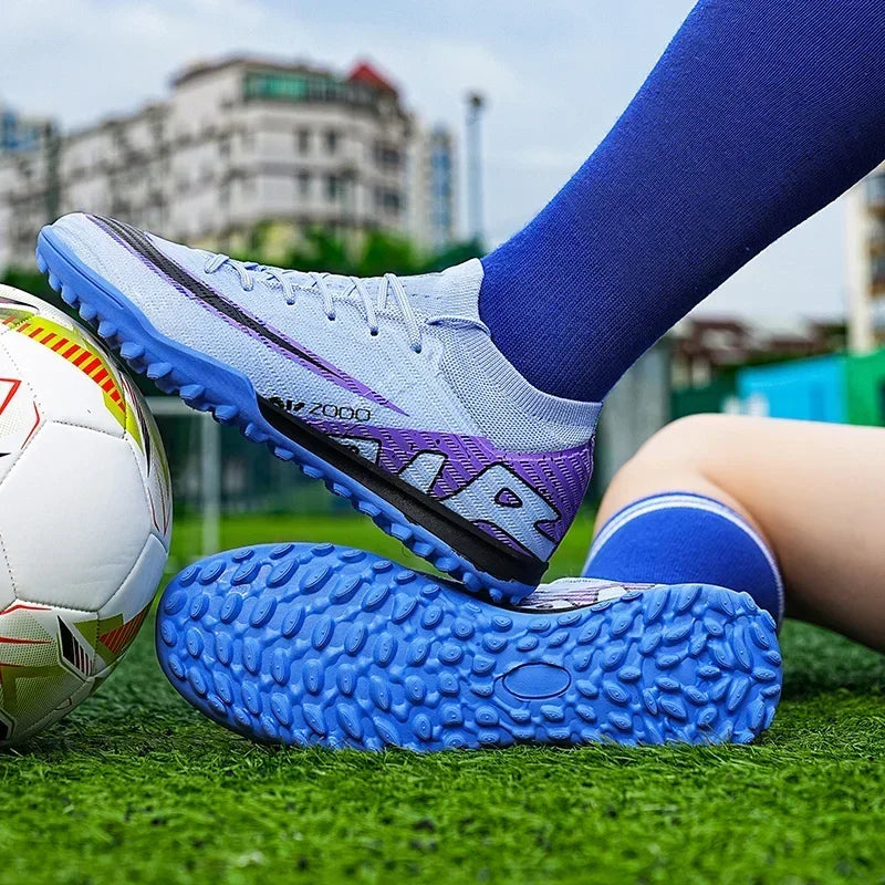 Nuevas zapatillas de deporte para hombre, botas de fútbol, botines de fútbol de caña media, zapatos de fútbol antideslizantes de alta calidad, superventas, FG/TF, fútbol sala interior