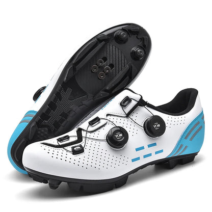 Nuevas zapatillas de ciclismo para hombre, zapatillas de ciclismo de carretera unisex, zapatillas antideslizantes para bicicleta de montaña, carreras, al aire libre, zapatillas de bicicleta de montaña para mujer