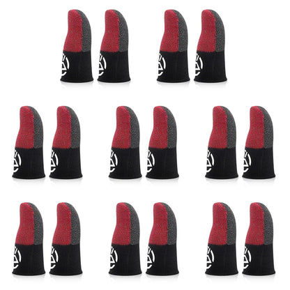1-20 pares de guantes para el pulgar transpirables con funda para el dedo para móvil, a prueba de sudor, antideslizantes, controlador de pantalla táctil, cubierta para el dedo para juego PUBG