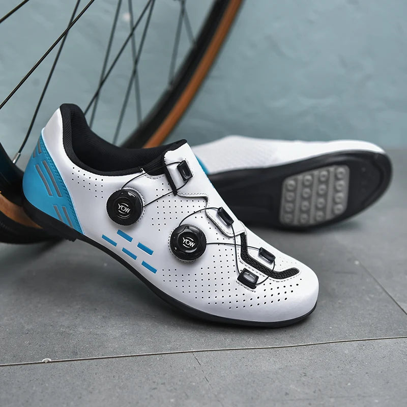 Nuevas zapatillas de ciclismo para hombre, zapatillas de ciclismo de carretera unisex, zapatillas antideslizantes para bicicleta de montaña, carreras, al aire libre, zapatillas de bicicleta de montaña para mujer