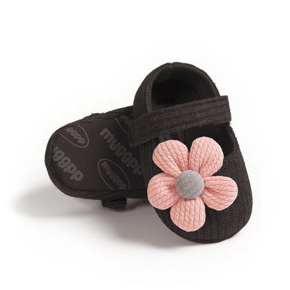 Zapatos de algodón para niñas de 0 a 18M, zapatos Retro de algodón para primavera y otoño para niños pequeños, primeros caminantes de fondo suave
