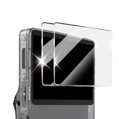 Estuche de almacenamiento 4 en 1 para consola de juegos, bolsa de transporte de viaje, protectores de pantalla, película de vidrio templado para accesorios R36S R36MAX K36