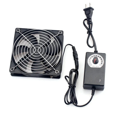 Ventilador de refrigeración con controlador, 120mm, 3000RPM, 12cm, 12V, 220V, Btc, máquina, chasis, estación de trabajo, radiador de gabinete, ventilador de servidor