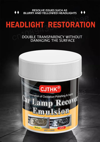 Kits de pulido para restauración de faros de coche, eliminador de arañazos, pasta de limpieza para reparación, elimina la oxidación, líquido para pulir faros