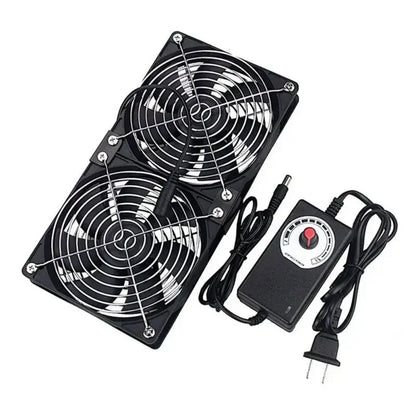 Ventilador de refrigeración con controlador, 120mm, 3000RPM, 12cm, 12V, 220V, Btc, máquina, chasis, estación de trabajo, radiador de gabinete, ventilador de servidor