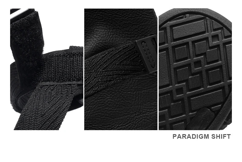 Sandalias Wadable de verano para exteriores, plantilla para esterilla de Yoga con soporte para arco para hombre, zapatillas de playa abiertas de gladiador, zapatos planos antideslizantes y duraderos para hombre