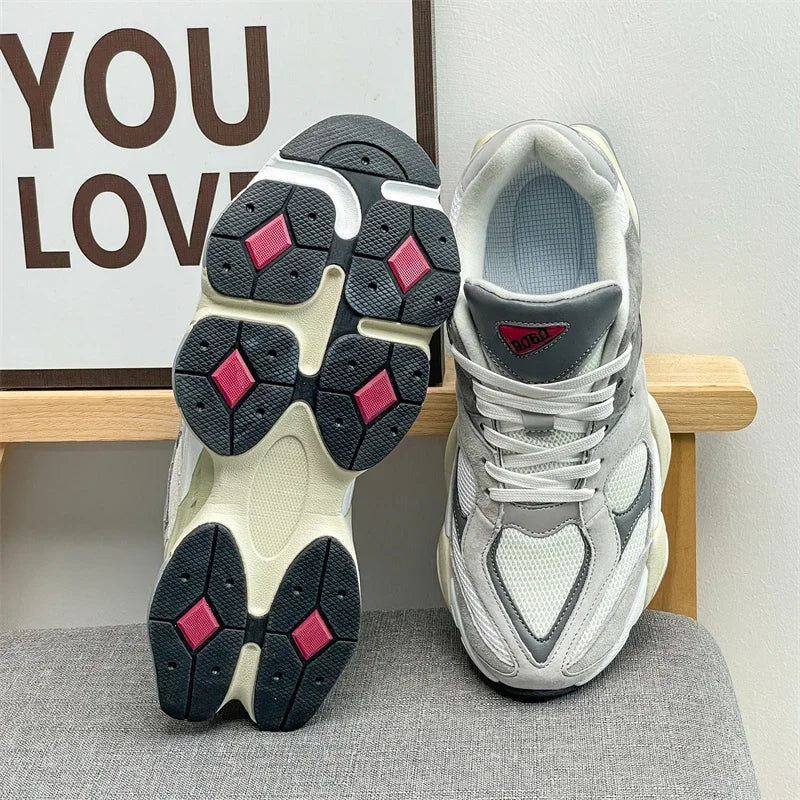Zapatos Unisex acogedores, suaves y transpirables para caminar para mujer, zapatos deportivos clásicos de moda Retro informales para hombre, zapatillas versátiles de estilo de pareja