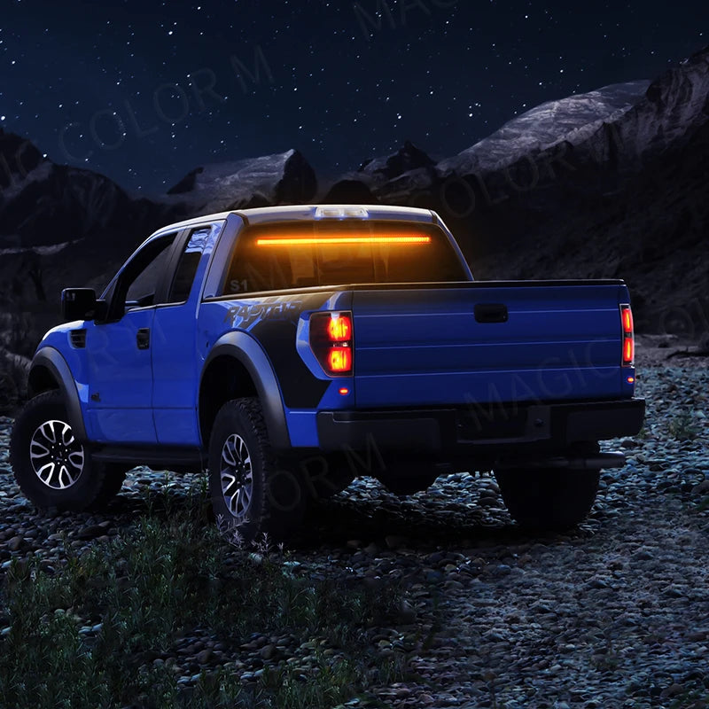 96 LED 3030 cuentas parabrisas delantero lámpara intermitente de emergencia barra de lámpara estroboscópica de coche señal de tráfico luz de advertencia de techo de coche 12V