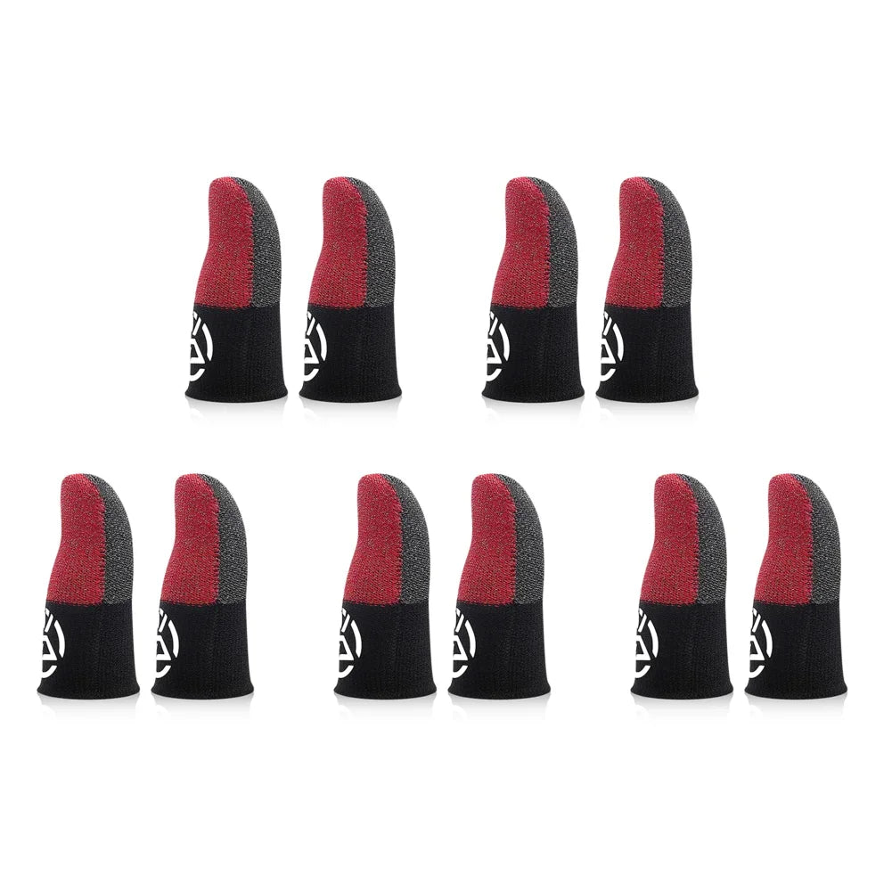 1-20 pares de guantes para el pulgar transpirables con funda para el dedo para móvil, a prueba de sudor, antideslizantes, controlador de pantalla táctil, cubierta para el dedo para juego PUBG