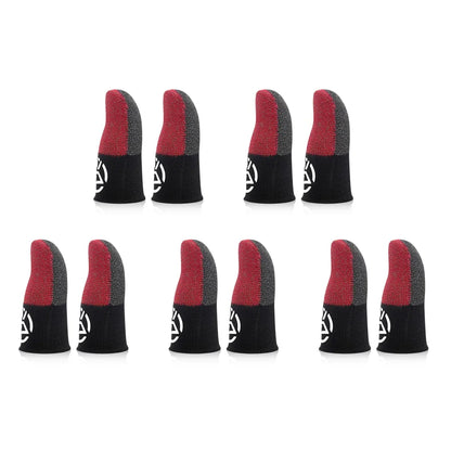 1-20 pares de guantes para el pulgar transpirables con funda para el dedo para móvil, a prueba de sudor, antideslizantes, controlador de pantalla táctil, cubierta para el dedo para juego PUBG