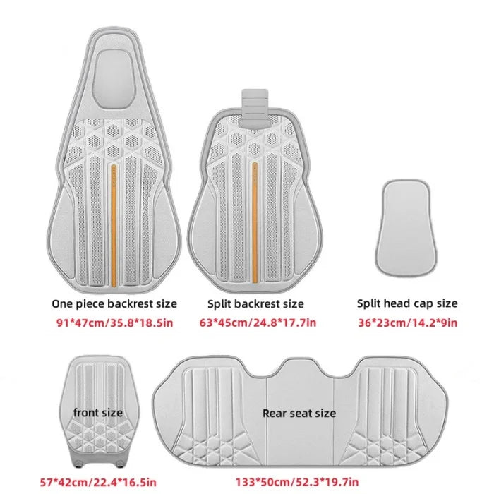 Funda transpirable para asiento de coche, cojín de soporte para asiento frontal de gamuza suave, estilo chaleco de moda, protección para asiento de coche, accesorios interiores