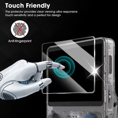 Estuche de almacenamiento 4 en 1 para consola de juegos, bolsa de transporte de viaje, protectores de pantalla, película de vidrio templado para accesorios R36S R36MAX K36