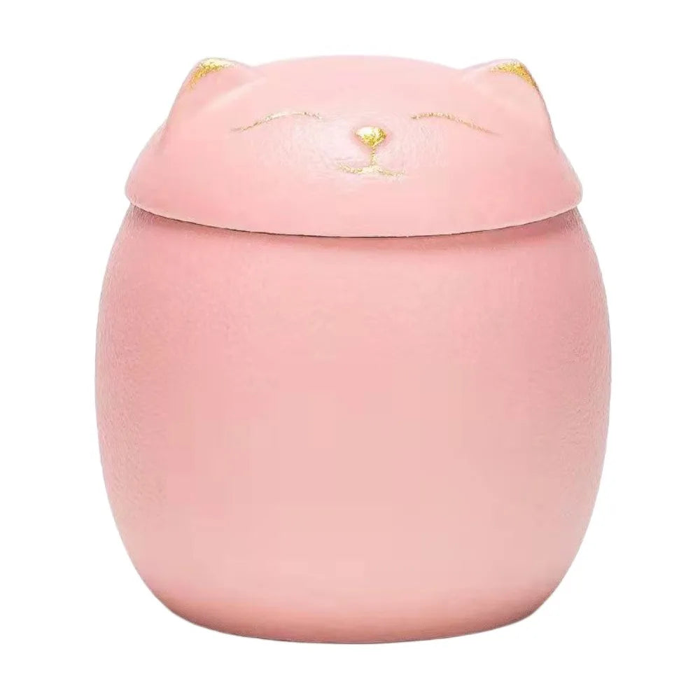 Urna funeraria de cerámica para mascotas, bonita caja de almacenamiento de cenizas de 200ml, tarro sellado a prueba de humedad, urnas de cremación para perros y gatos, suministros para perros