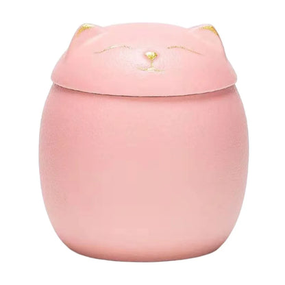 Urna funeraria de cerámica para mascotas, bonita caja de almacenamiento de cenizas de 200ml, tarro sellado a prueba de humedad, urnas de cremación para perros y gatos, suministros para perros