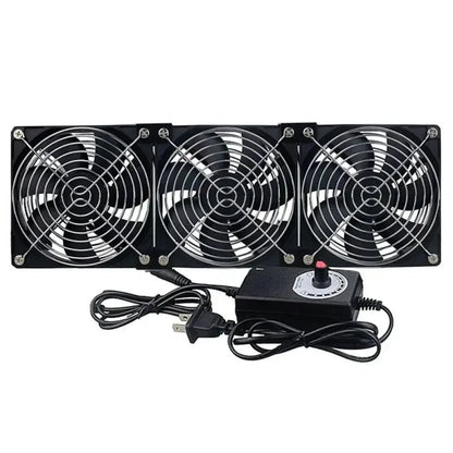 Ventilador de refrigeración con controlador, 120mm, 3000RPM, 12cm, 12V, 220V, Btc, máquina, chasis, estación de trabajo, radiador de gabinete, ventilador de servidor
