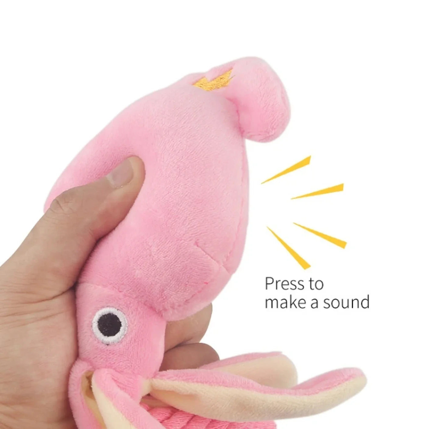 Calamar cachorro mascota perro masticar para limpieza de dientes rosas encantadores juguetes para mascotas pulpo juguetes de peluche suministros BB pequeño lindo cuerda juguete perro chirrido