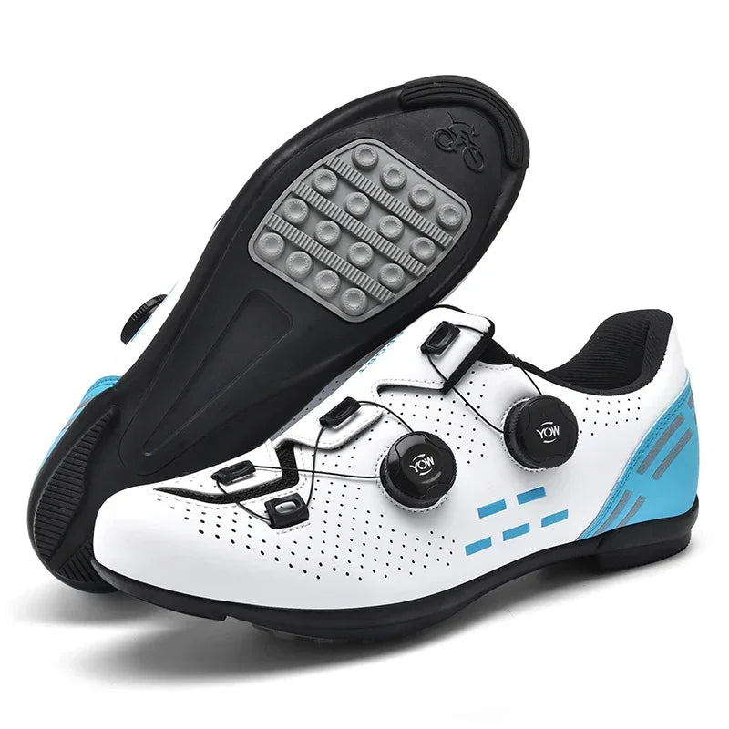 Nuevas zapatillas de ciclismo para hombre, zapatillas de ciclismo de carretera unisex, zapatillas antideslizantes para bicicleta de montaña, carreras, al aire libre, zapatillas de bicicleta de montaña para mujer