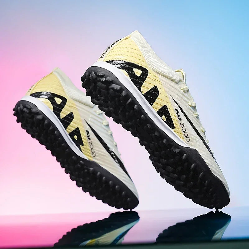 Nuevas zapatillas de deporte para hombre, botas de fútbol, botines de fútbol de caña media, zapatos de fútbol antideslizantes de alta calidad, superventas, FG/TF, fútbol sala interior