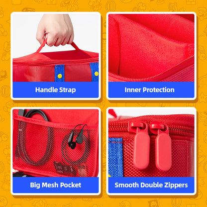 Estuche de transporte grande para Nintendo Switch 2, consola OLED Pro, bolsa de almacenamiento de viaje, Compatible con Nintendo Switch Joycon