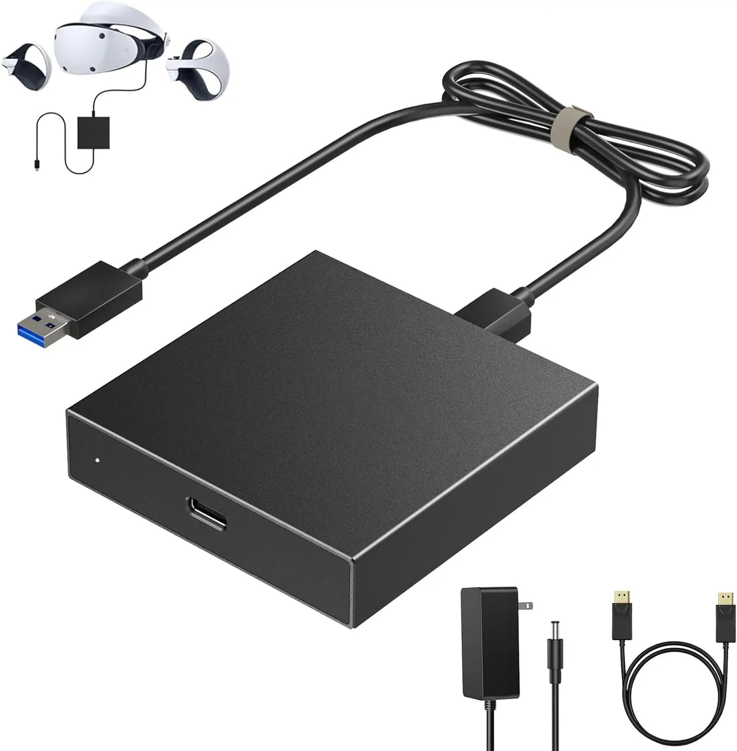 Aolion para PS VR2 adaptador de PC adaptador de ordenador para consola PS5 para Windows PC convertidor accesorios de juego