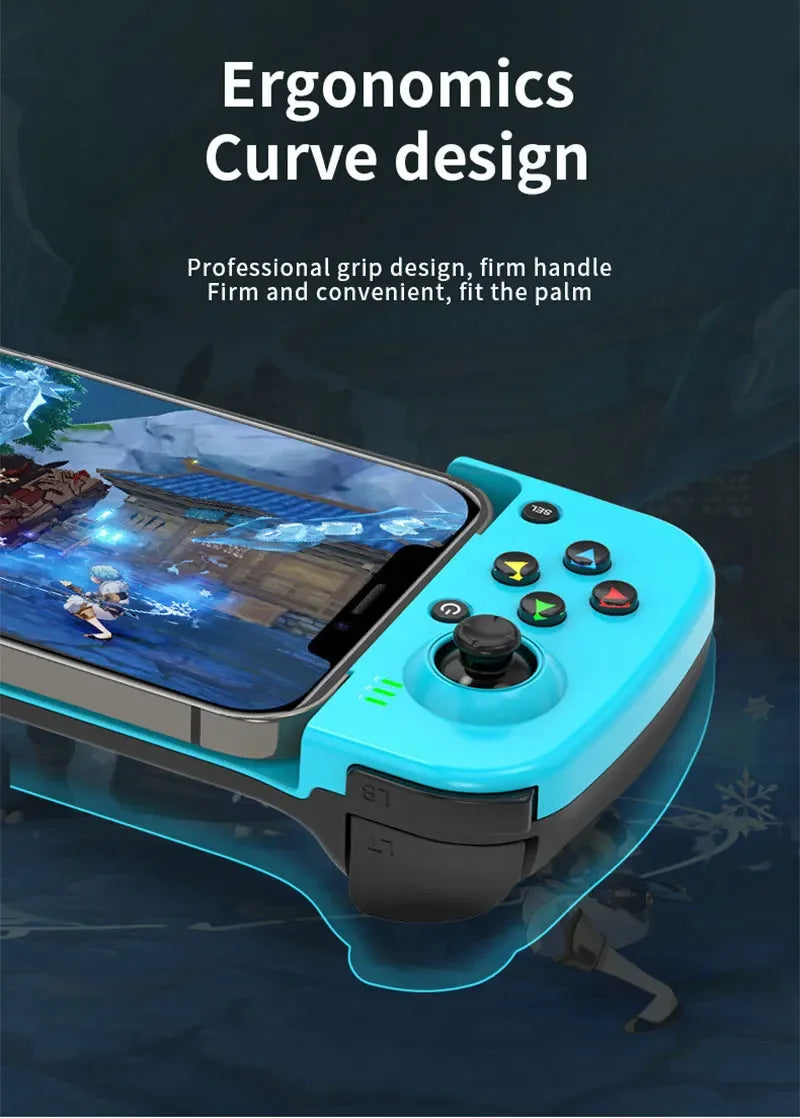 Mando inalámbrico D3 BT5.0, controlador de juego extensible para teléfono móvil, Android IOS, Joystick Eat Chicken Gamepad para PS4 SwitchPC