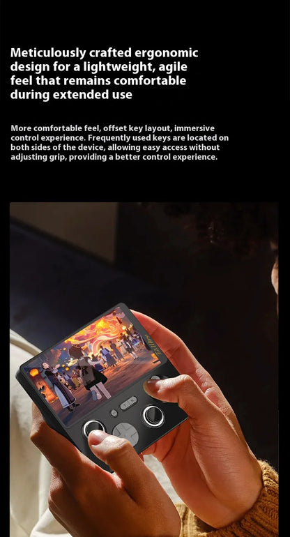 2025 NUEVA consola de juegos GAMEMT E5 Ultra portátil Joystick de efecto Hall 60Hz Pantalla táctil IPS 5000mAh Consolas Android portátiles