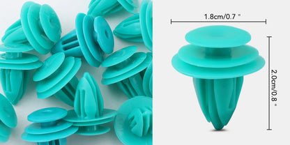 Para Opel astra h j g insignia Seat leon ibiza Jaguar 50/100 Uds sujetador de coche mixto parachoques de puerta de coche Clips de remache de guardabarros