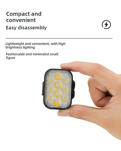 BUCKLOS luz trasera de bicicleta luz delantera 1100mAh LED COB lámpara de bicicleta impermeable USB recargable Mtb luces traseras de bicicleta de carretera piezas de bicicleta