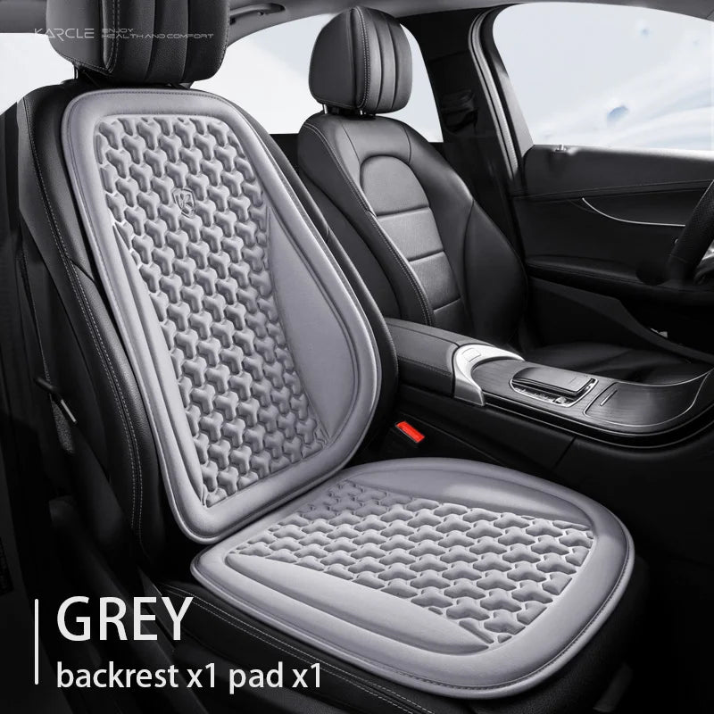 Funda Universal 3D para asiento de coche, alfombrilla protectora, cojín suave, diseño convexo Y, conjunto completo para la mayoría de los coches, accesorios interiores, almohadilla para asiento