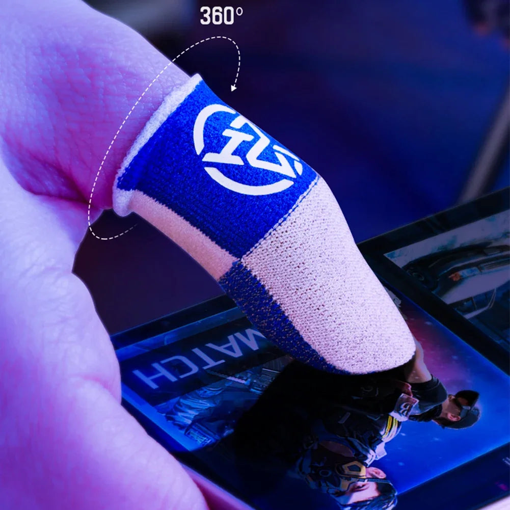 1-20 pares de guantes para el pulgar transpirables con funda para el dedo para móvil, a prueba de sudor, antideslizantes, controlador de pantalla táctil, cubierta para el dedo para juego PUBG