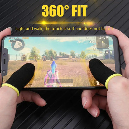 40 Uds juego móvil guantes para la yema del dedo a prueba de sudor antideslizante pantalla táctil funda para el dedo transpirable cubierta para la yema del dedo del juego para jugadores
