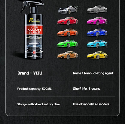 Revestimiento Nano de cerámica automotriz, recubrimiento líquido, capa Nano hidrofóbica, agente de recubrimiento de pintura de pulido, Nano recubrimiento de esmalte de coche