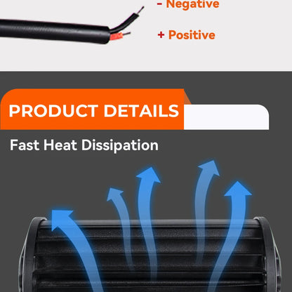 Barras de luz Led todoterreno combinadas de 4/ 7 pulgadas y 120W, haz de inundación para trabajo, conducción, barco todoterreno, coche, Tractor, camión, 4x4, SUV, ATV, 12V, 24V