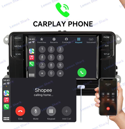 RCD440PRO Carplay Radio de coche para VW PQ Passat B5 B6 Golf MK5 MK6 Jetta 5 6 CC POLO Noame Android Auto Bluetooth MIB Multimedia
