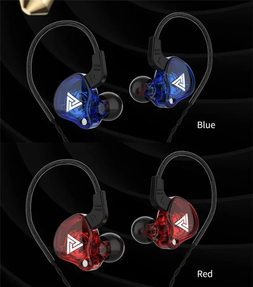 Nuevos auriculares deportivos con micrófono, auriculares con cable de 3,5mm QKZ AK6, auriculares internos para iPhone, auriculares estéreo con micrófono en la oreja para carreras