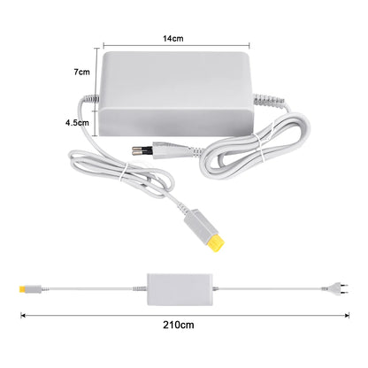 Nuevo para Nintendo Wii U WiiU juego Consol adaptador 100-240V 15V 5A fuente de alimentación de pared para el hogar adaptador de cargador de CA enchufe UE EE. UU. de alta calidad