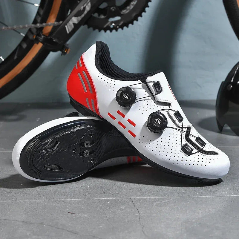 Nuevas zapatillas de ciclismo para hombre, zapatillas de ciclismo de carretera unisex, zapatillas antideslizantes para bicicleta de montaña, carreras, al aire libre, zapatillas de bicicleta de montaña para mujer