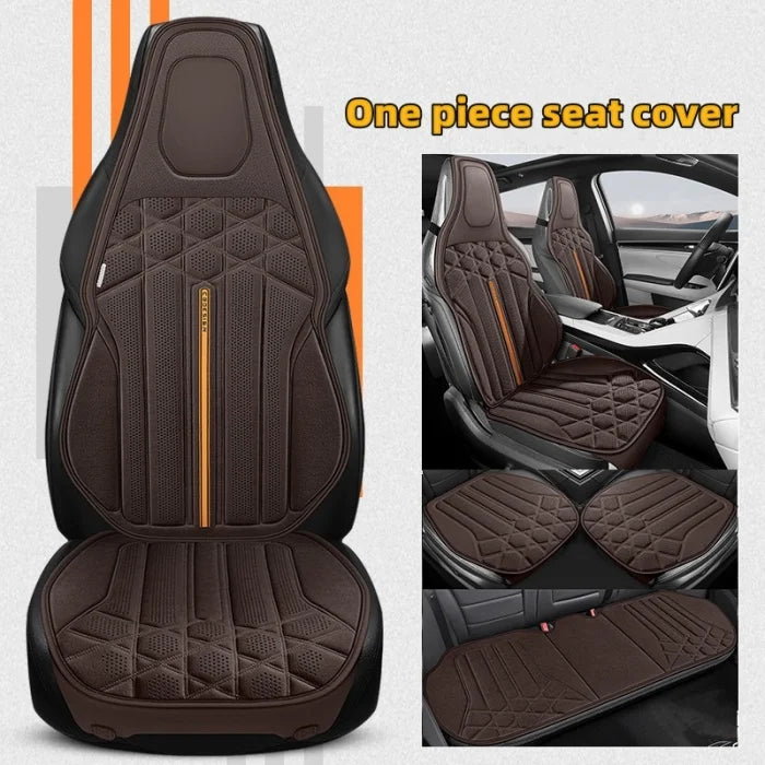 Funda transpirable para asiento de coche, cojín de soporte para asiento frontal de gamuza suave, estilo chaleco de moda, protección para asiento de coche, accesorios interiores