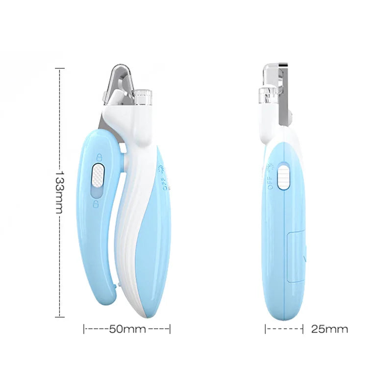 Cortauñas profesional para mascotas con luz Led, tijeras de aseo con garra para mascotas, para perros, gatos, animales pequeños, cortauñas para patas, suministro para mascotas