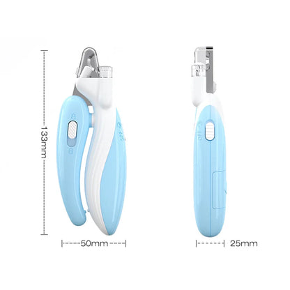Cortauñas profesional para mascotas con luz Led, tijeras de aseo con garra para mascotas, para perros, gatos, animales pequeños, cortauñas para patas, suministro para mascotas