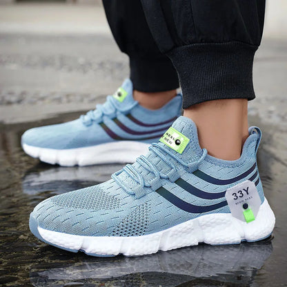 Zapatos deportivos informales para hombre, zapatillas ligeras transpirables, zapatillas de correr negras de malla para exteriores, zapatillas deportivas para correr Tenis para caminar