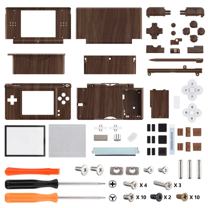 eXtremeRate Carcasa completa de repuesto para Nintendo DS Lite, funda con botones, lente de pantalla para NDSL - Serie única