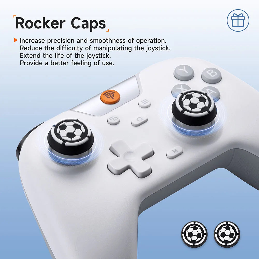 EasySMX X05 Gamepad inalámbrico Controlador de juegos Bluetooth Compatible con PC/teléfono/interruptor/Gamer de vapor, luz RGB, efecto Hall