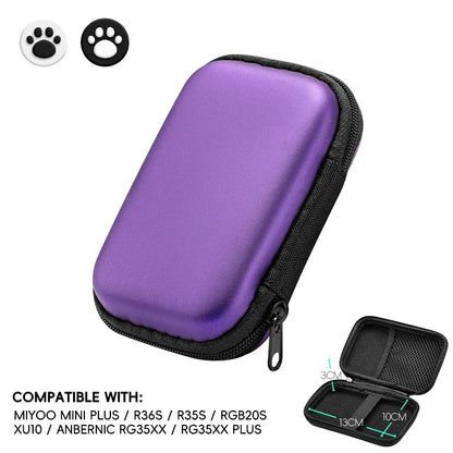 Funda para Anbernic RG35XX Plus Miyoo Mini Plus R36S R35S, funda EVA, bolsa portátil, accesorios para juegos