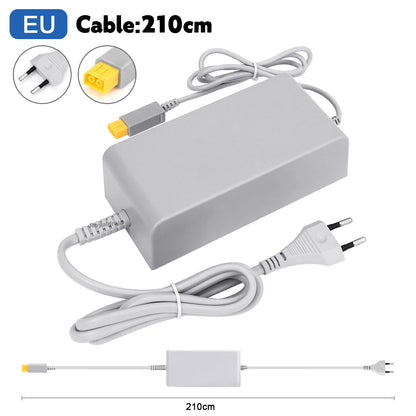 Nuevo para Nintendo Wii U WiiU juego Consol adaptador 100-240V 15V 5A fuente de alimentación de pared para el hogar adaptador de cargador de CA enchufe UE EE. UU. de alta calidad