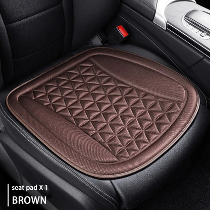 Funda Universal 3D para asiento de coche, alfombrilla protectora, cojín suave, diseño convexo Y, conjunto completo para la mayoría de los coches, accesorios interiores, almohadilla para asiento