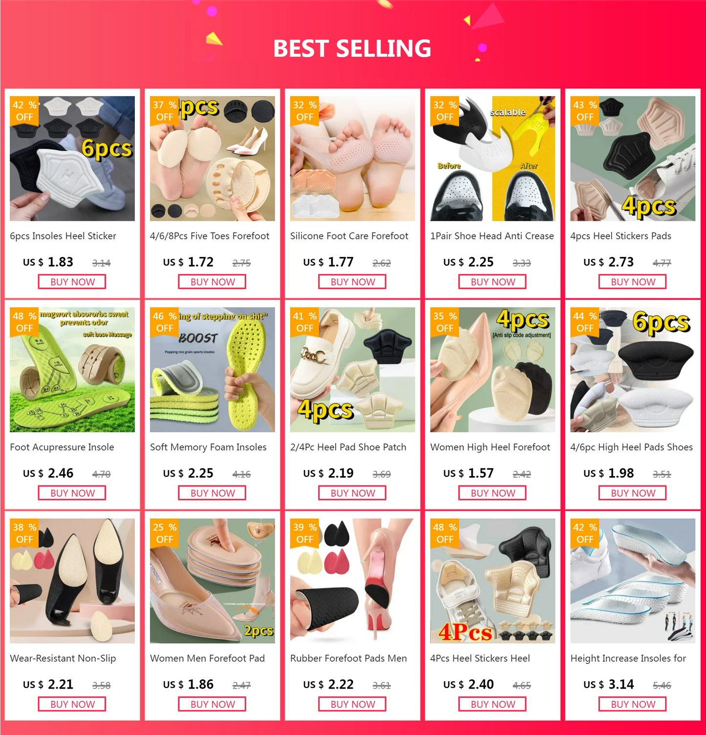 Plantillas deportivas invisibles para aumentar la altura de 1,5-3,5 cm, zapatos de espuma viscoelástica EVA naranja, almohadilla para suela, transpirable, cómoda para el cuidado de los pies de los hombres