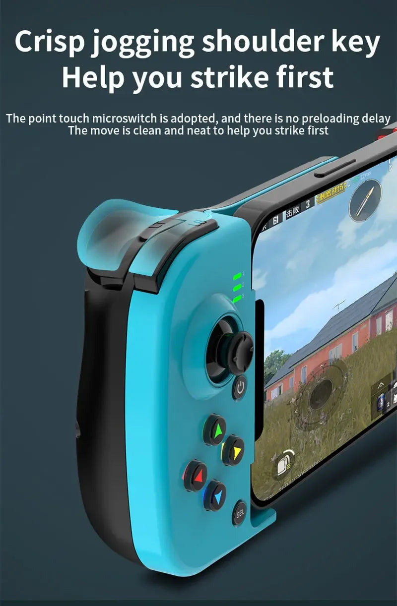 Mando inalámbrico D3 BT5.0, controlador de juego extensible para teléfono móvil, Android IOS, Joystick Eat Chicken Gamepad para PS4 SwitchPC