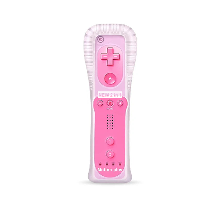Un par de mandos a distancia con controlador Nunchuck para juegos Wii Control para consola Wii Gamepad inalámbrico con Motion Plus